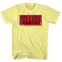 Thumbnail for ANIMAL HOUSE-COLLEGE OBY-YELLOW HEATHER ADULT S/S TSHIRT