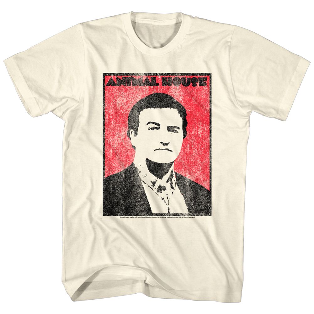 ANIMAL HOUSE-ANIMAL ANARCHIST-NATURAL ADULT S/S TSHIRT