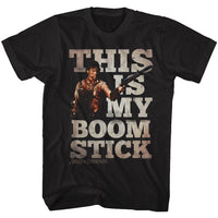 Thumbnail for ARMY OF DARKNESS-MY BOOMSTICK-BLACK ADULT S/S TSHIRT