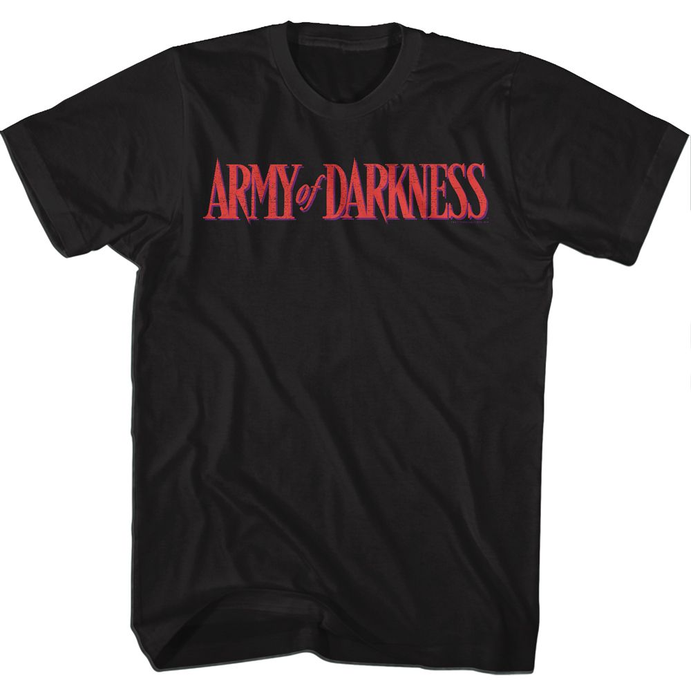 ARMY OF DARKNESS-DARKNESS COLOR LOGO-BLACK ADULT S/S TSHIRT