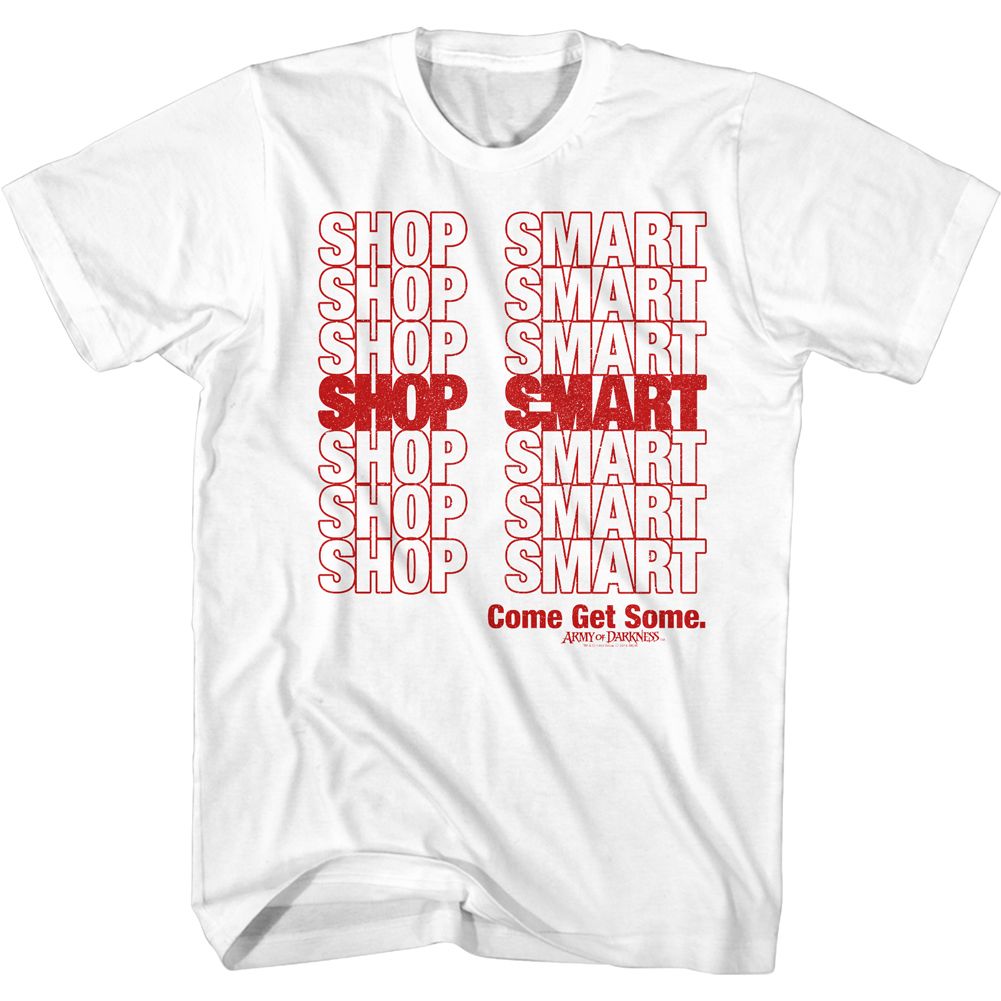ARMY OF DARKNESS-S MART BAG-WHITE ADULT S/S TSHIRT