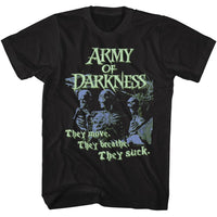 Thumbnail for ARMY OF DARKNESS-THEY SUCK-BLACK ADULT S/S TSHIRT