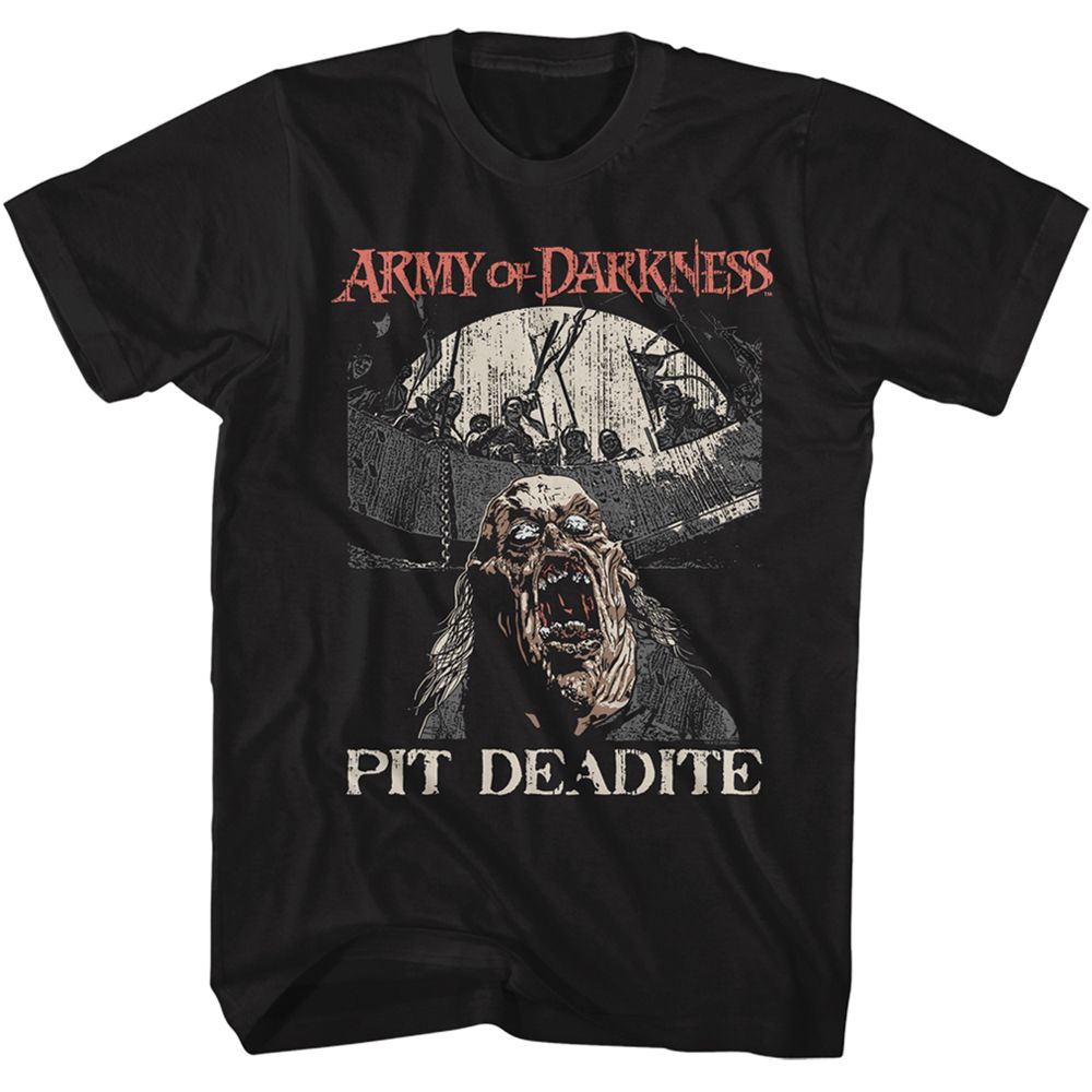 ARMY OF DARKNESS-PIT DEADITE-BLACK ADULT S/S TSHIRT