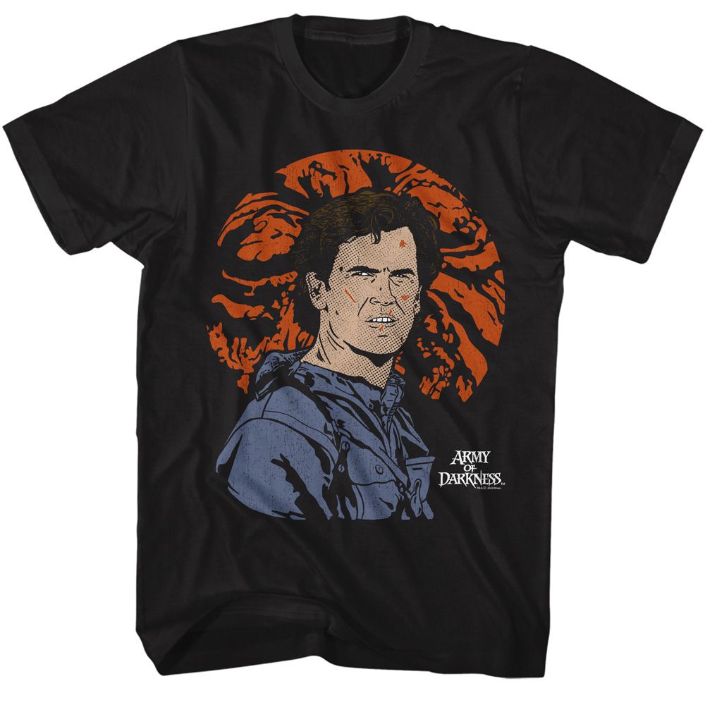 ARMY OF DARKNESS-ARMY OF DARKNESS BAD MOON-BLACK ADULT S/S TSHIRT