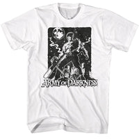 Thumbnail for ARMY OF DARKNESS-ARMY OF DARKNESS STARK NIGHT-WHITE ADULT S/S TSHIRT