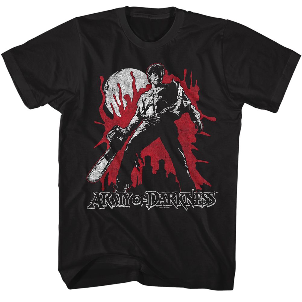 ARMY OF DARKNESS-ARMY OF DARKNESS BLOODY AOD-BLACK ADULT S/S TSHIRT