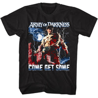 Thumbnail for ARMY OF DARKNESS-ARMY OF DARKNESS GET SOME LIGHTNING-BLACK ADULT S/S TSHIRT