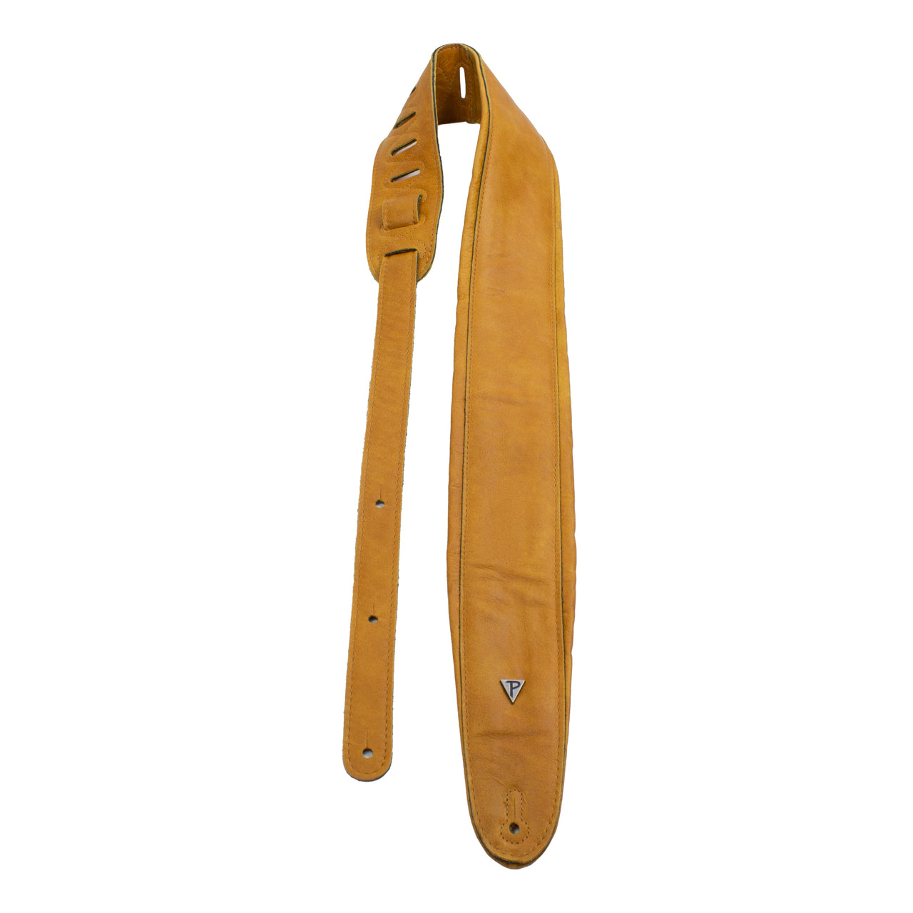 3" Soft Butterscotch Padded Leather Guitar Strap.