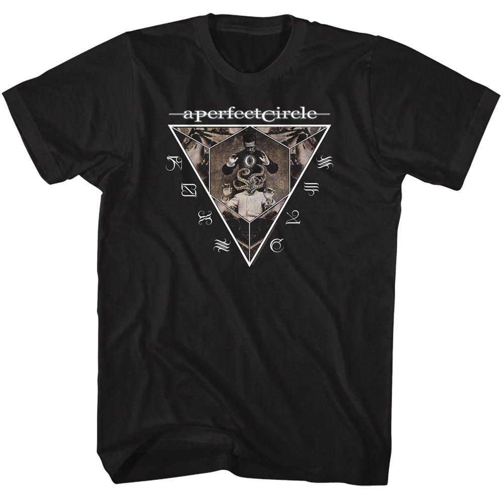A PERFECT CIRCLE-APC ARCANE TRIANGLE-BLACK ADULT S/S TSHIRT