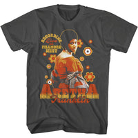 Thumbnail for ARETHA-ARETHA RETRO FLOWERS-SMOKE ADULT S/S TSHIRT