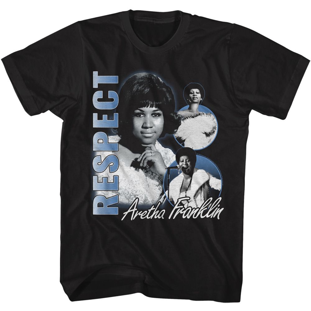 ARETHA-ARETHA FIND OUT WHAT IT MEANS TO ME-BLACK ADULT S/S TSHIRT