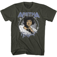 Thumbnail for ARETHA-ARETHA RESPECT CIRCLE-SMOKE ADULT S/S TSHIRT