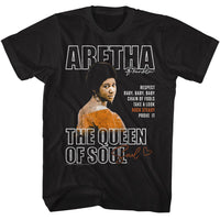 Thumbnail for ARETHA FRANKLIN-ARETHA FRANKLIN QUEEN OF SOUL-BLACK ADULT S/S TSHIRT