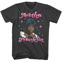 Thumbnail for ARETHA FRANKLIN-ARETHA FRANKLIN STARS-SMOKE ADULT S/S TSHIRT