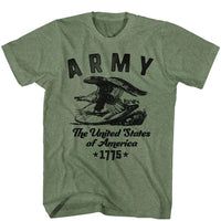 Thumbnail for ARMY-USOFA-MILITARY GREEN HEATHER ADULT S/S TSHIRT
