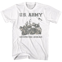 Thumbnail for ARMY-BEYOND THE AVERAGE-WHITE ADULT S/S TSHIRT