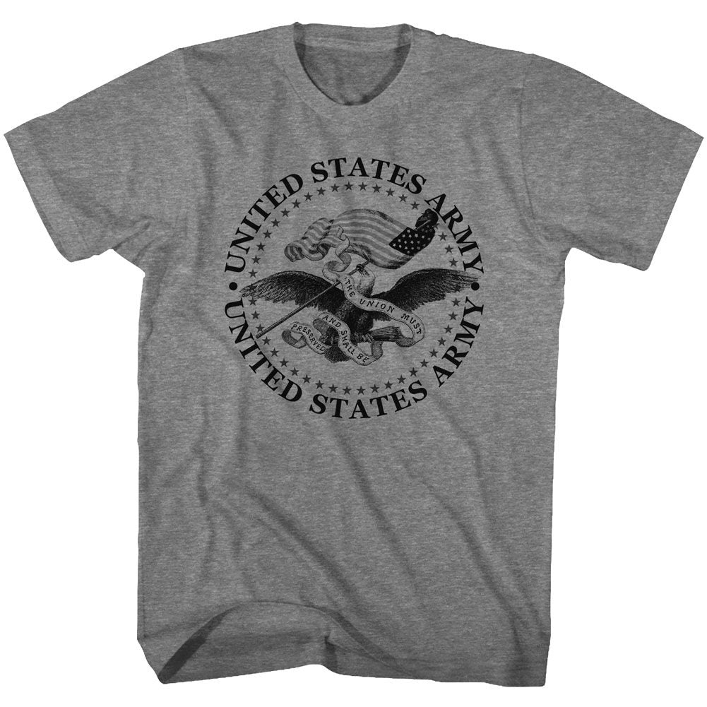ARMY-PRESERVED-GRAPHITE HEATHER ADULT S/S TSHIRT