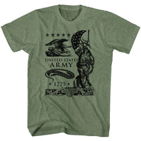 Thumbnail for ARMY-THIS WELL DEFEND-MILITARY GREEN HEATHER ADULT S/S TSHIRT