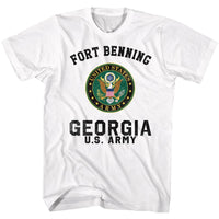 Thumbnail for ARMY-FT BENNING-WHITE ADULT S/S TSHIRT