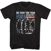 Thumbnail for ARMY-WE FIGHT-BLACK ADULT S/S TSHIRT