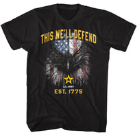 Thumbnail for ARMY-ARMY THIS WELL DEFEND-BLACK ADULT S/S TSHIRT