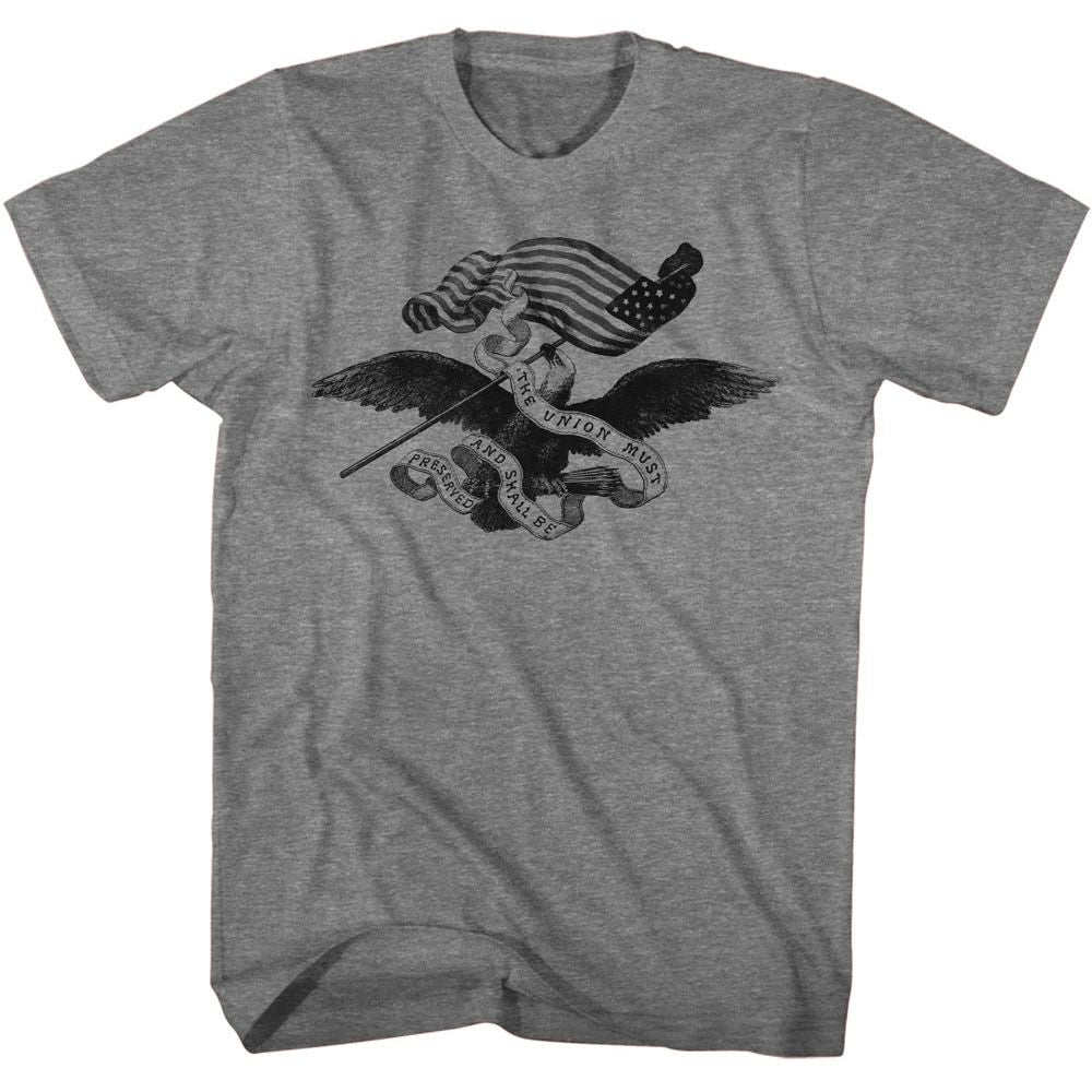 ARMY-ARMY UNION MUST BE PRESERVED-GRAPHITE HEATHER ADULT S/S TSHIRT