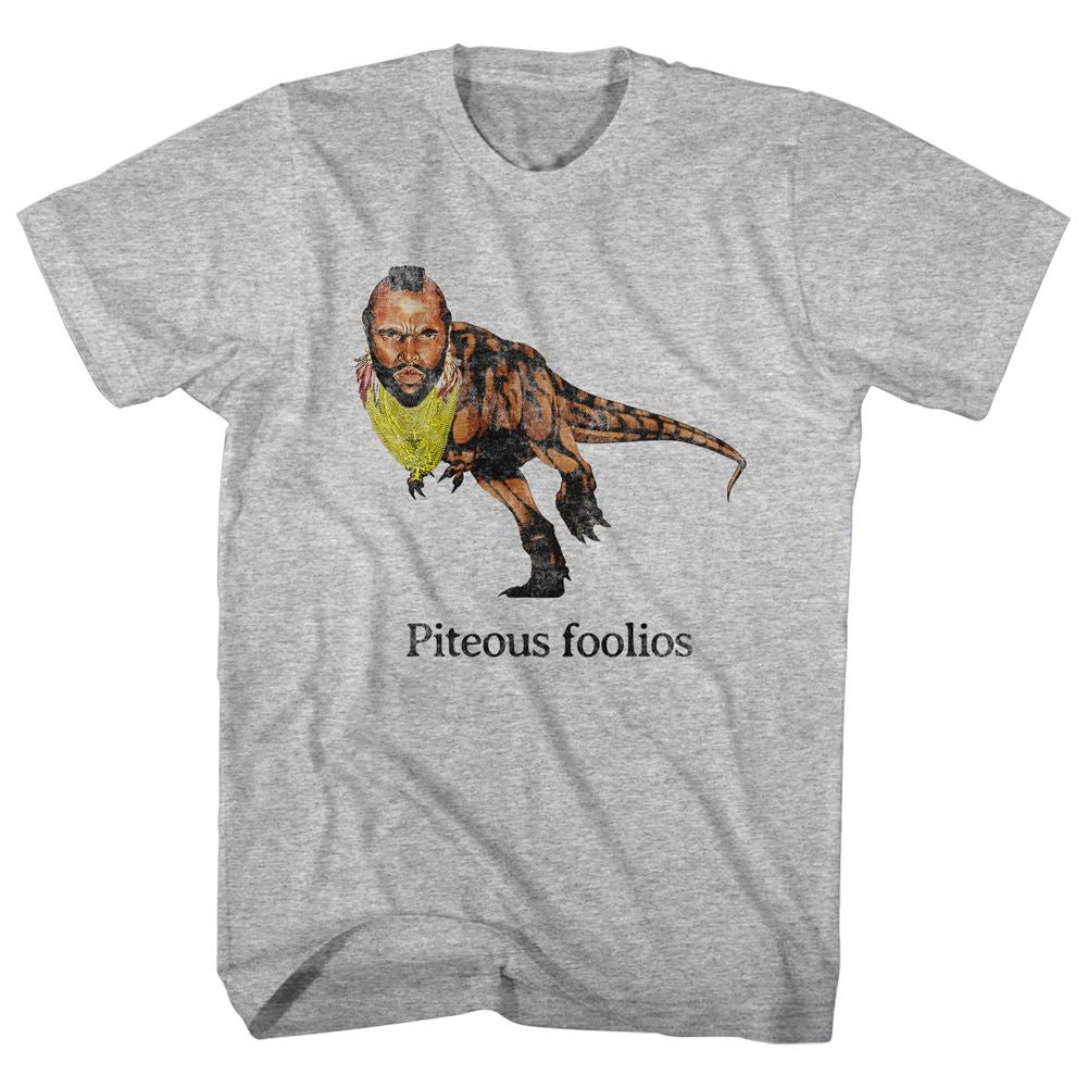 MR T-PITEOUS FOOLIOUS-GRAY HEATHER ADULT S/S TSHIRT
