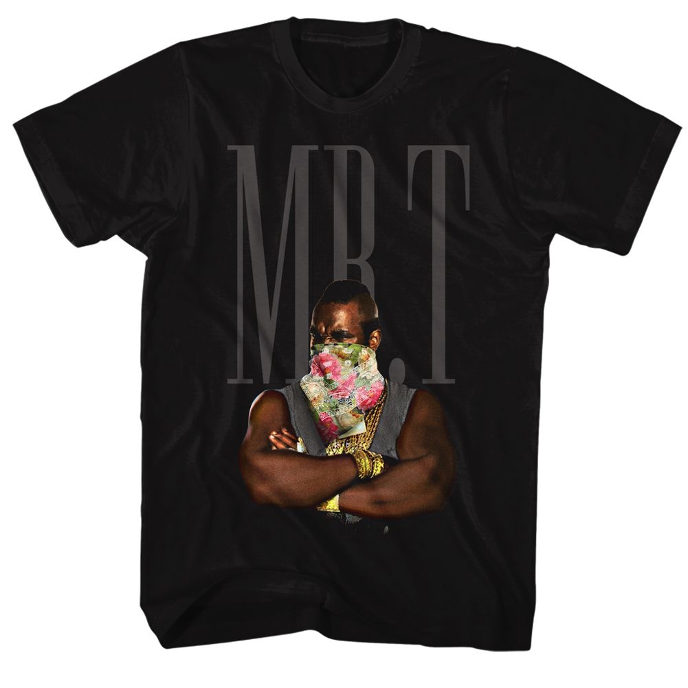MR T-FLOWER T-BLACK ADULT S/S TSHIRT