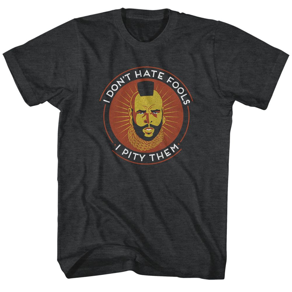 MR T-THE TAO OF T-BLACK HEATHER ADULT S/S TSHIRT