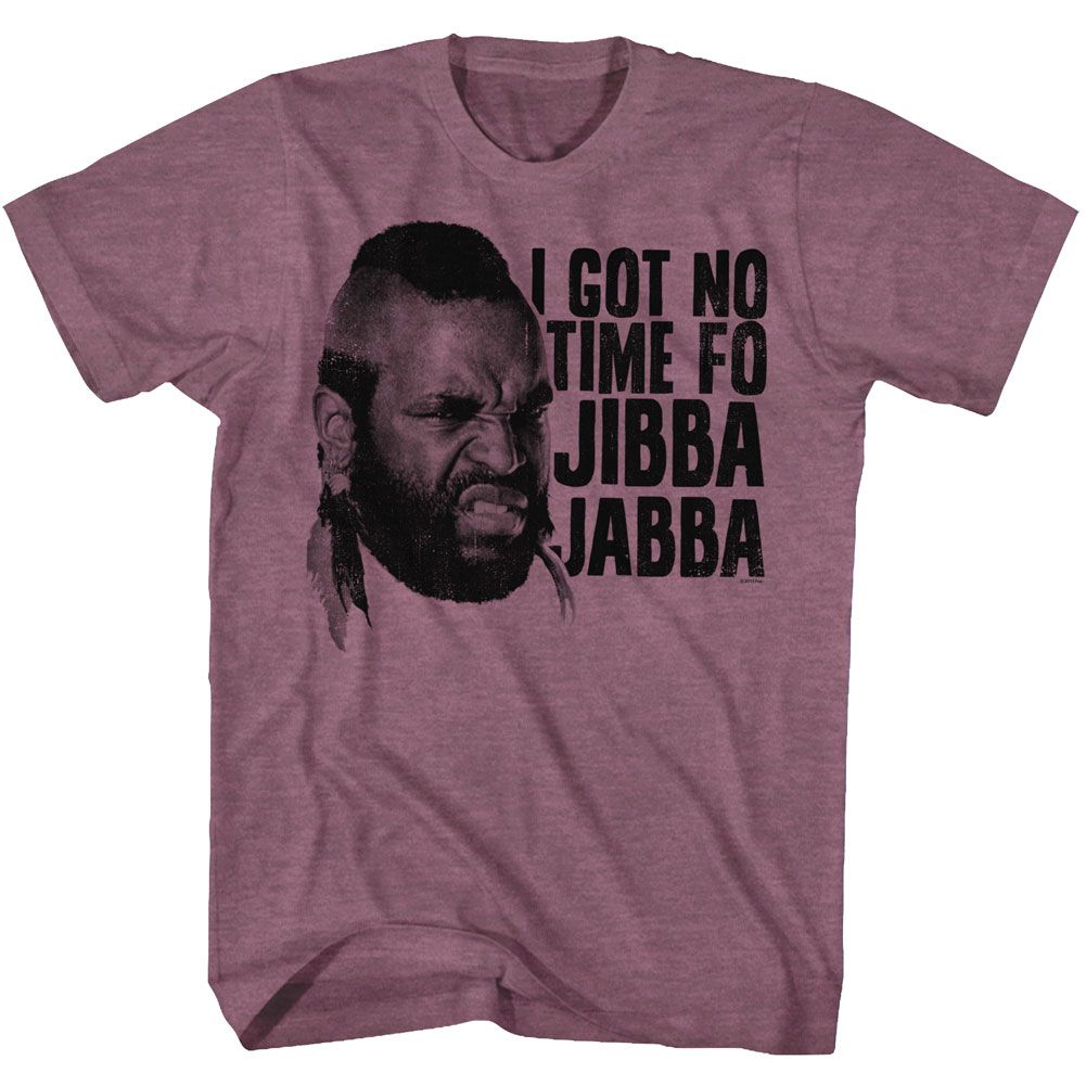 MR T-JIBBA JABBA-VINTAGE MAROON HEATHER ADULT S/S TSHIRT