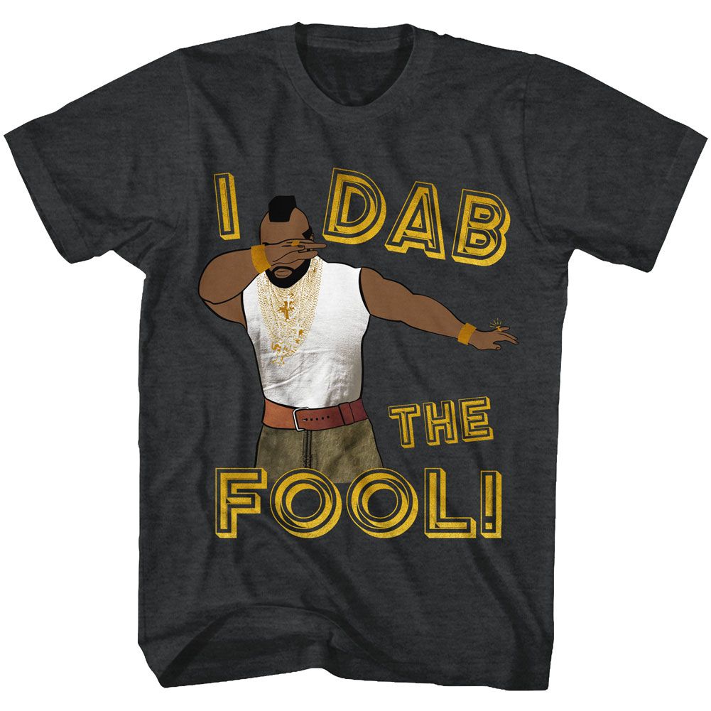 MR T-DAB THE FOOL-BLACK HEATHER ADULT S/S TSHIRT