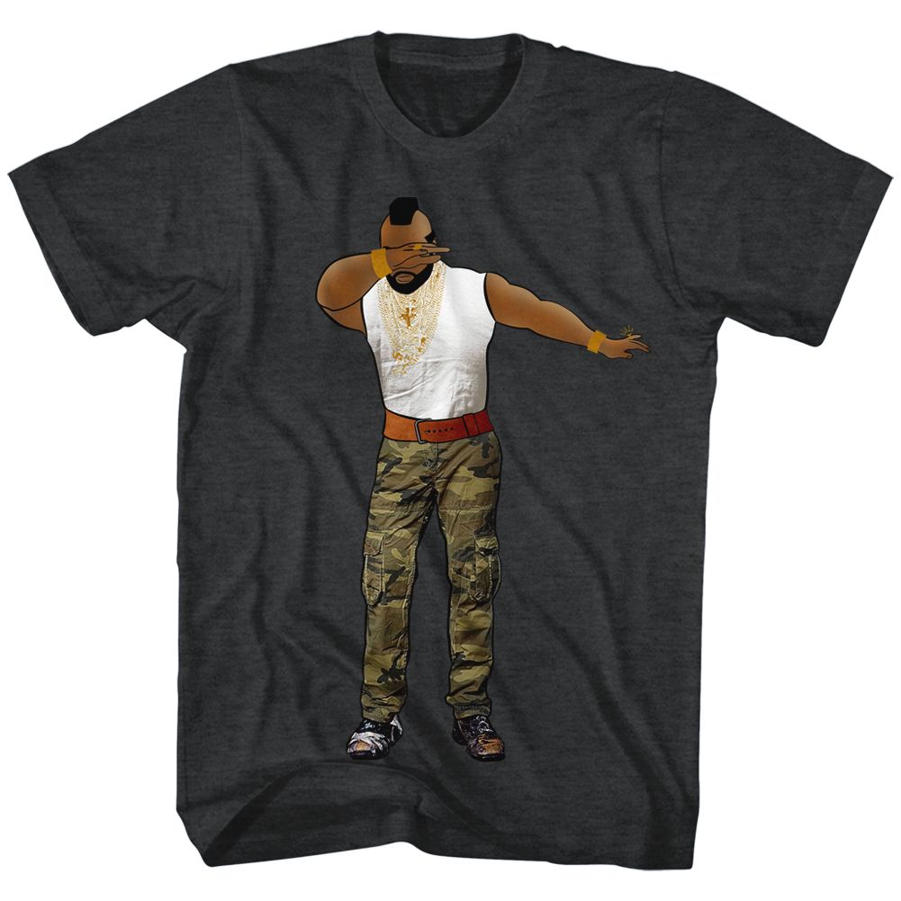 MR T-DABBIN-BLACK HEATHER ADULT S/S TSHIRT