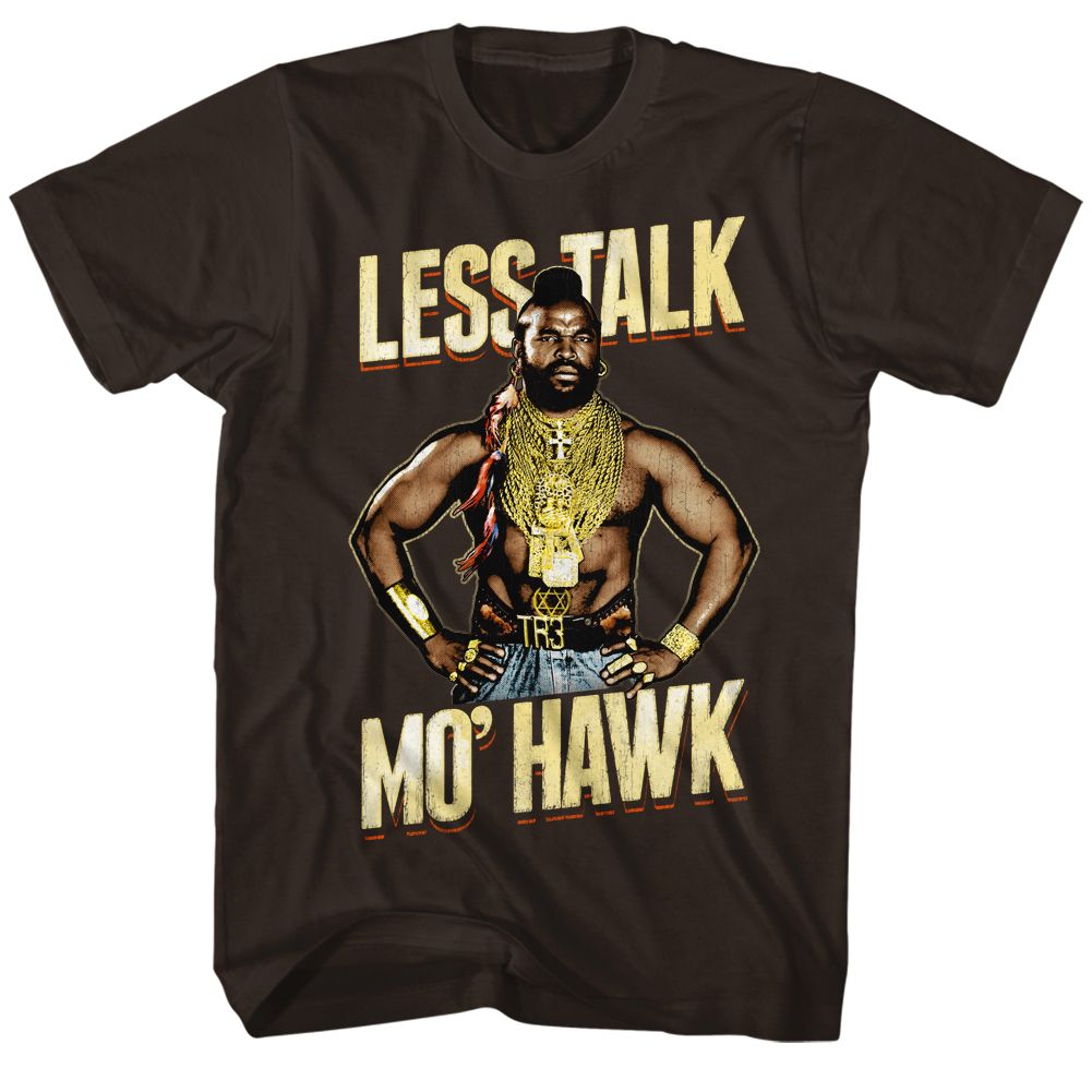 MR T-MOHAWK-DARK CHOCOLATE ADULT S/S TSHIRT