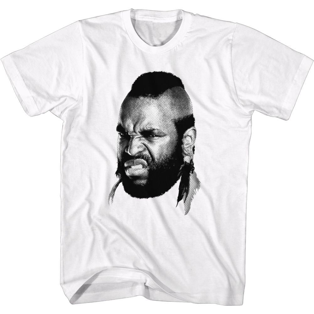 MR T-MR T HEAD-WHITE ADULT S/S TSHIRT