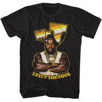 Thumbnail for MR T-MR T GOLD LOGO-BLACK ADULT S/S TSHIRT