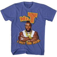 Thumbnail for MR T-MR T I PITY THE FOOL-ROYAL HEATHER ADULT S/S TSHIRT