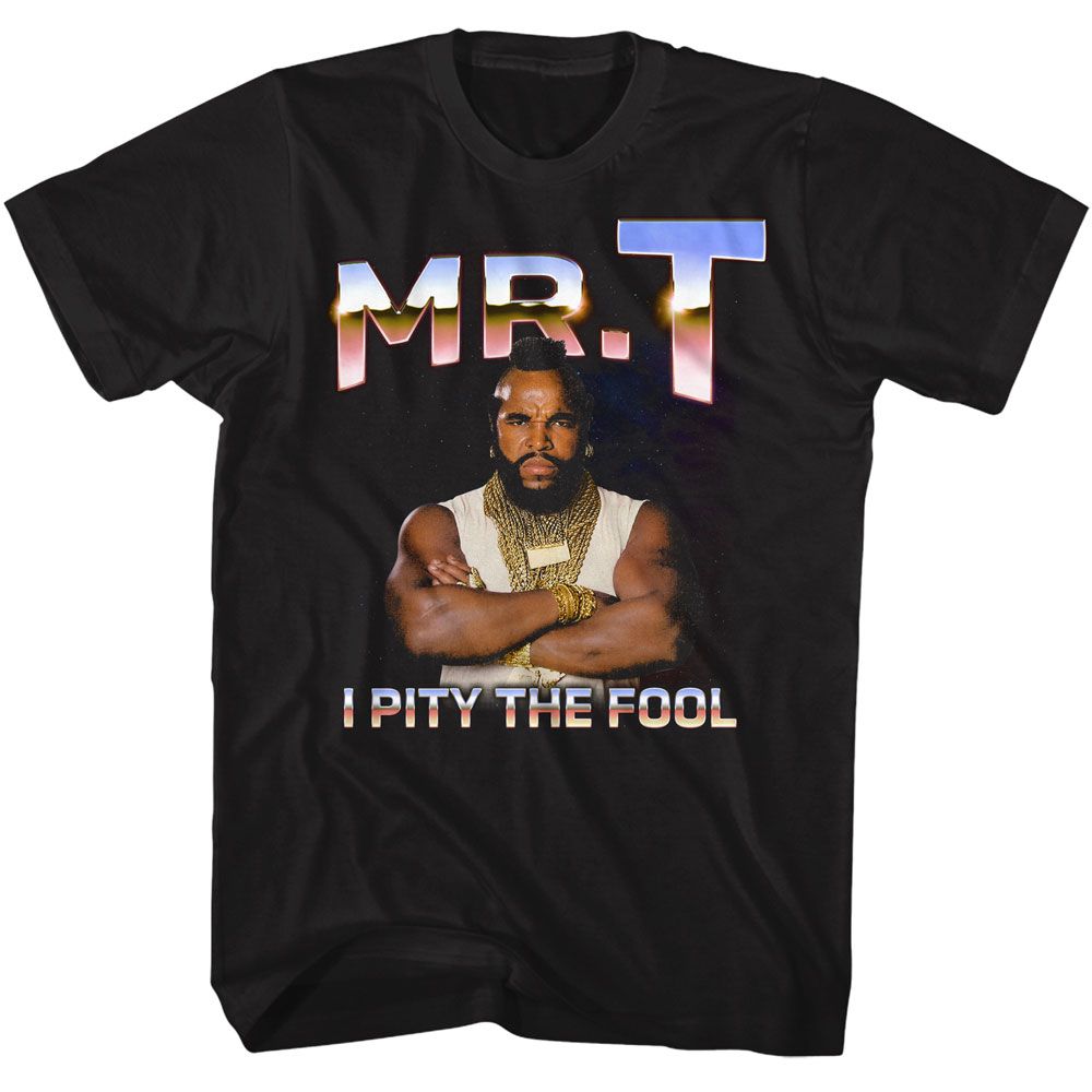 MR T-MR T METALLIC-BLACK ADULT S/S TSHIRT
