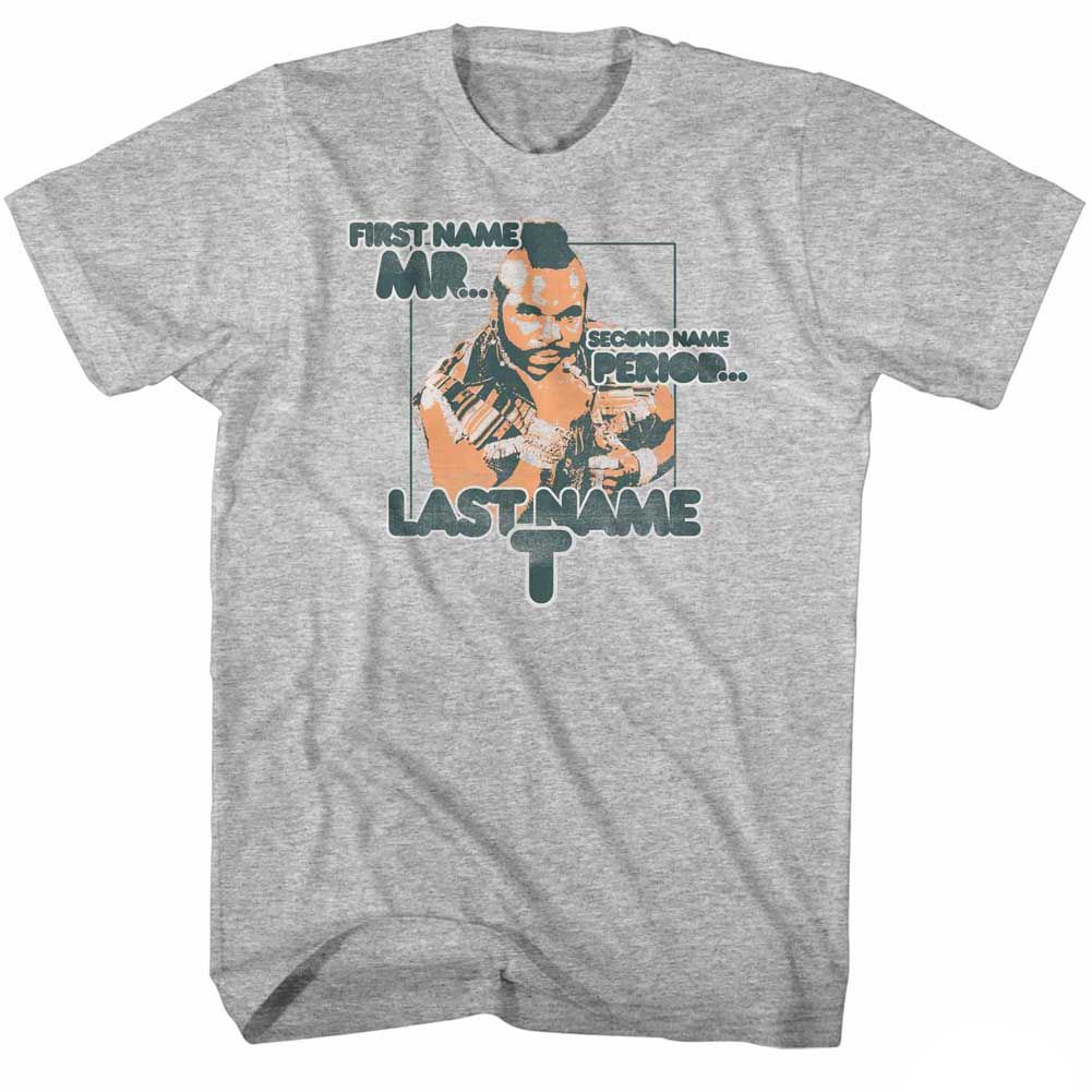 MR T-LAST NAME T-GRAY HEATHER ADULT S/S TSHIRT