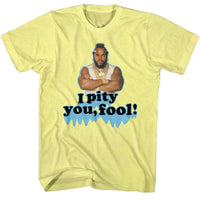Thumbnail for MR T-I PITY YOU-YELLOW HEATHER ADULT S/S TSHIRT