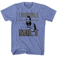 Thumbnail for MR T-TROUBLE-LIGHT BLUE HEATHER ADULT S/S TSHIRT