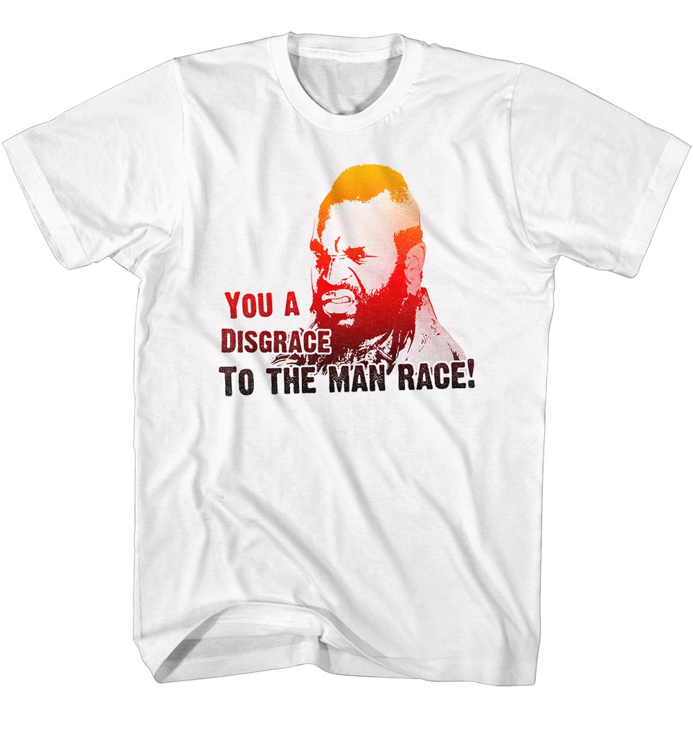 MR T-DISGRACE FADE-WHITE ADULT S/S TSHIRT