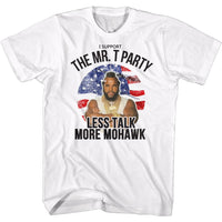 Thumbnail for MR T-LESS TALK MORE MOHAWK-WHITE ADULT S/S TSHIRT