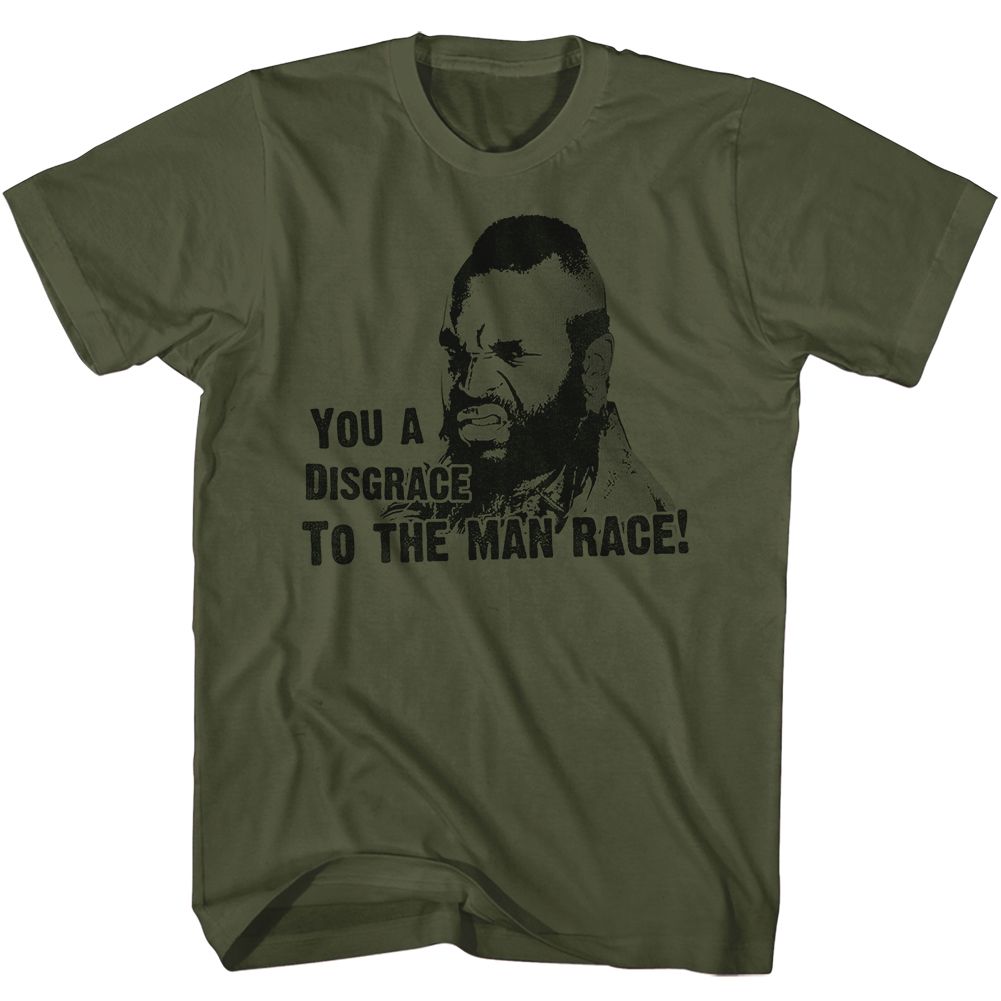 MR T-DISGRACE-MILITARY GREEN ADULT S/S TSHIRT