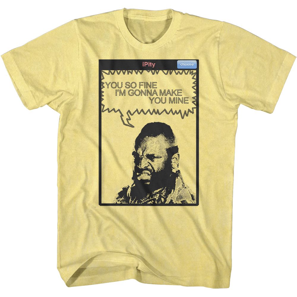 MR T-YOU SO FINE-YELLOW HEATHER ADULT S/S TSHIRT
