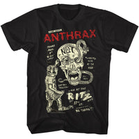 Thumbnail for ANTHRAX-ANTHRAX LIVE AT RITZ-BLACK ADULT S/S TSHIRT