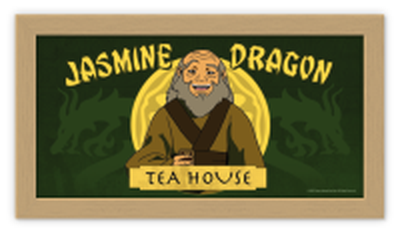 Avatar Jasmine Dragon Tea House Gel Coat  10" x 18" Framed MDF Wall Art – 4 pc ppk ($5.50 each)