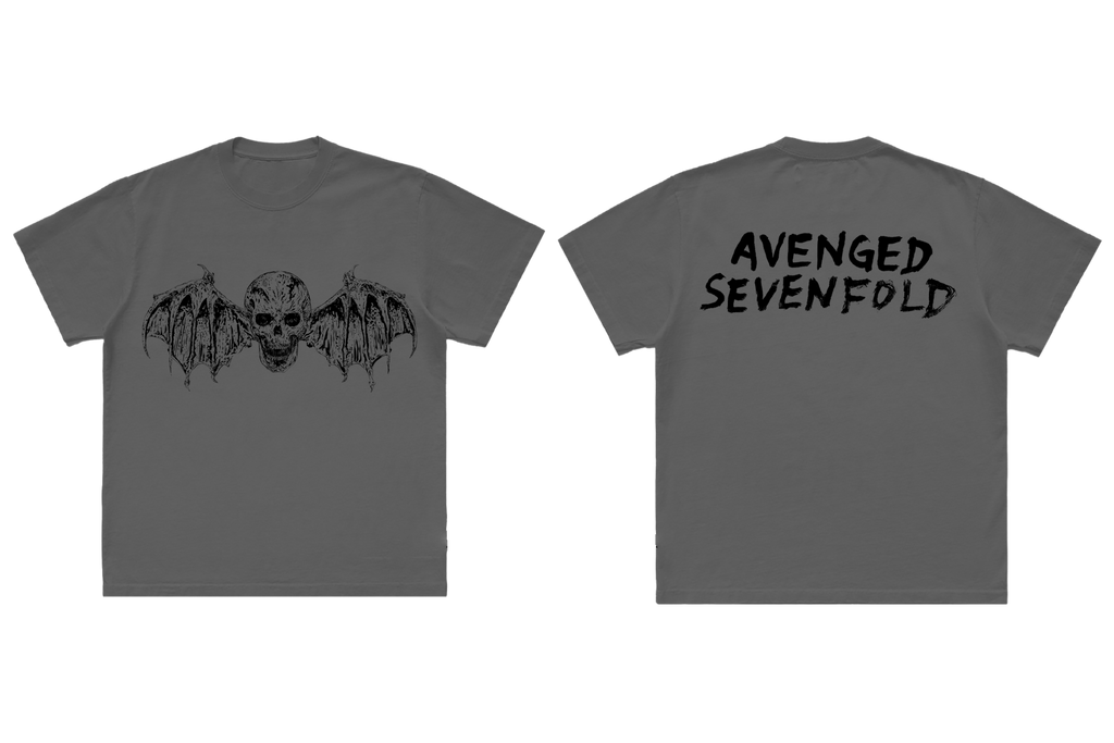 AVENGED SEVENFOLD SKULL WINGS TEE