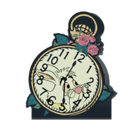 Thumbnail for Alice in Wonderland Rabbit Clock  Large Die Cut MDF Box Wall Sign – 16 pc ppk ($5.50 each)