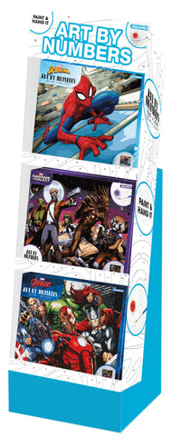 Thumbnail for 24 Unit Marvel Art by Numbers Display – 1 PC PPK