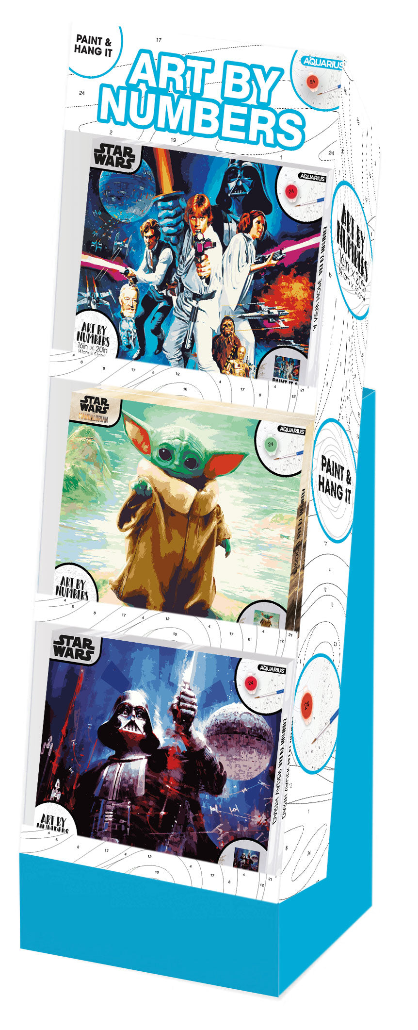 24 Unit Star Wars Art by Numbers Display – 1 PC PPK